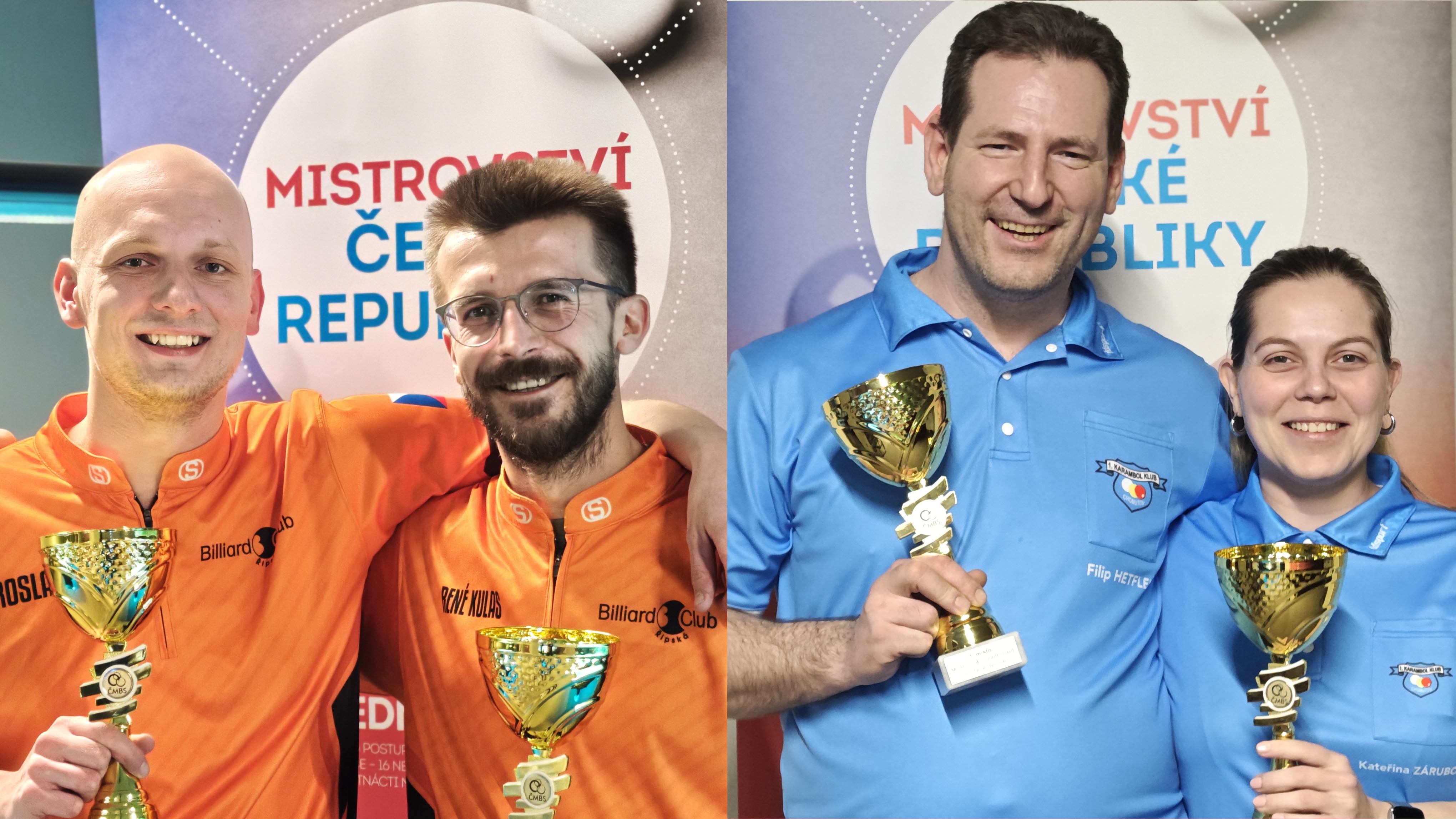 Mistři dvojic 2024 jsou z Řipské a Chomutova