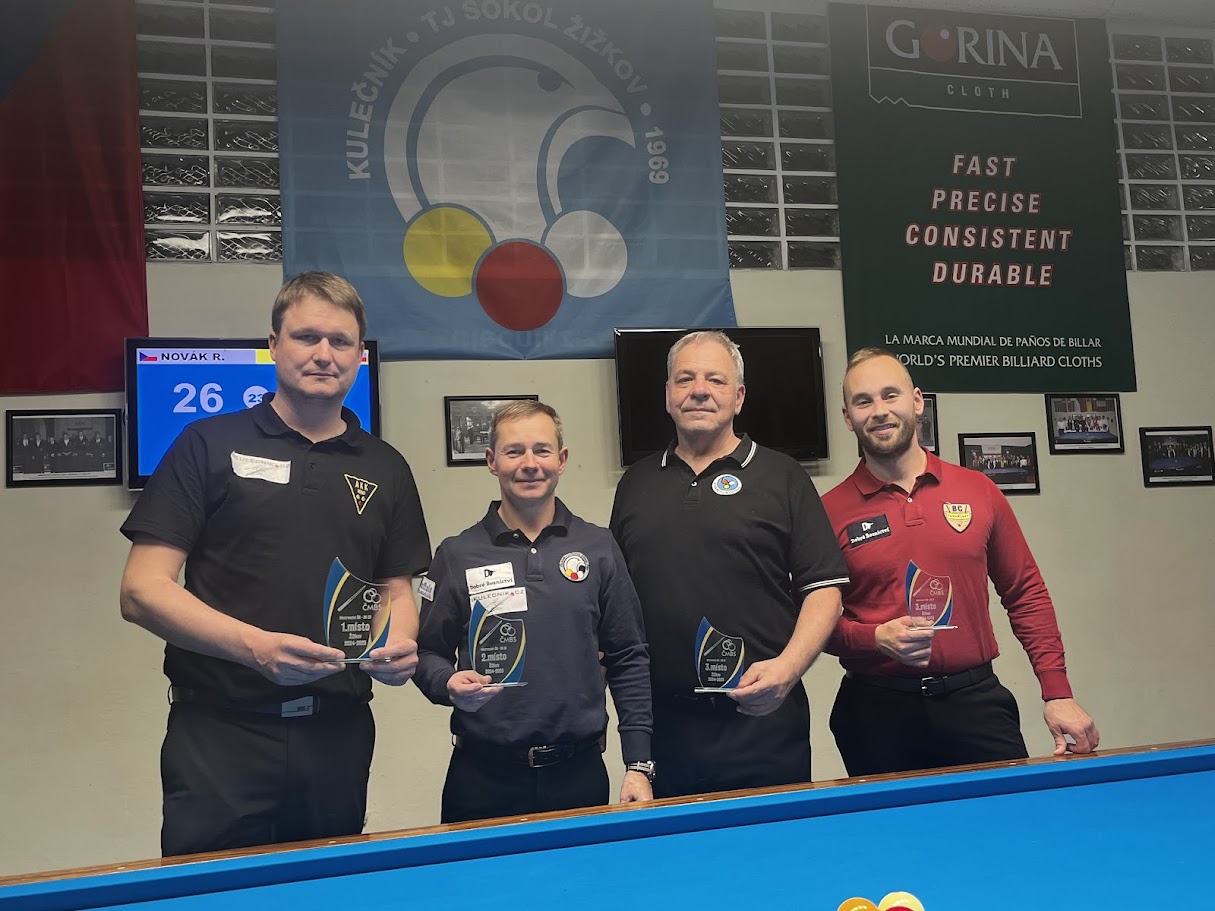 Martin Boháč poosmé mistrem ČR v trojbandu na velkém stole